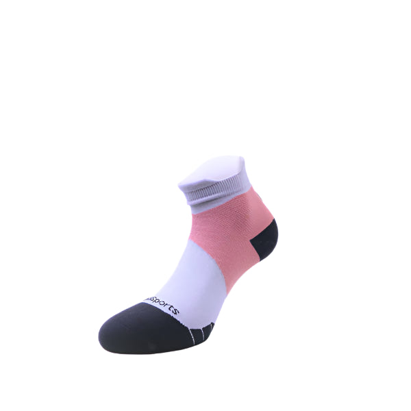 Pink/Grey Ankle Compression Socks